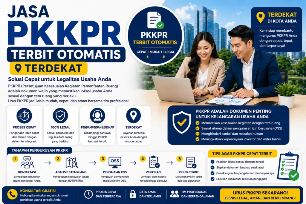 Jasa PKKPR Terbit Otomatis Terdekat